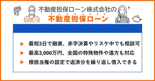 不動産担保ローン株式会社の特徴や不動産担保ローンを調査