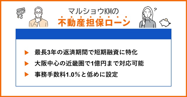 マルショウKMの特徴や不動産担保ローンを調査